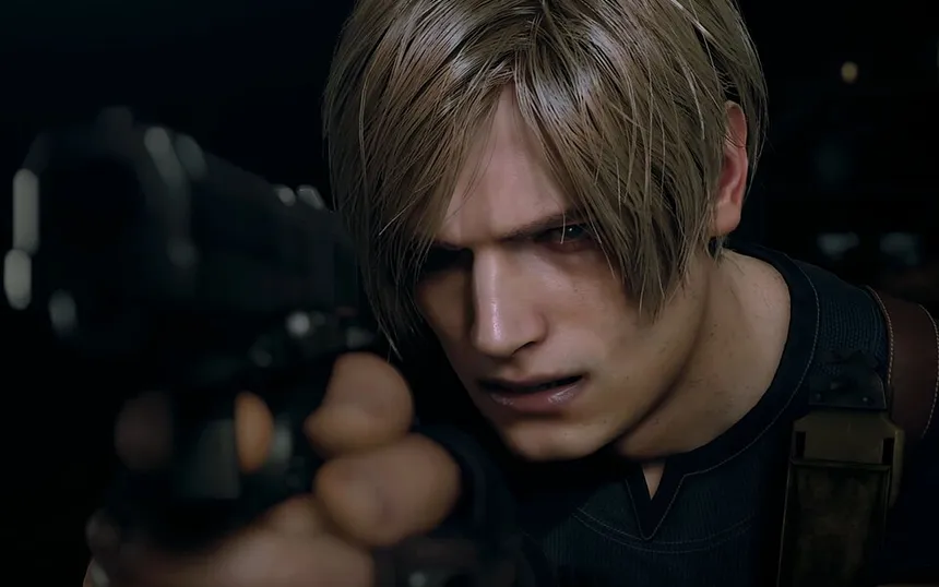 Leon S. Kennedy in the Resident Evil 4 remake, a Capcom screenshot