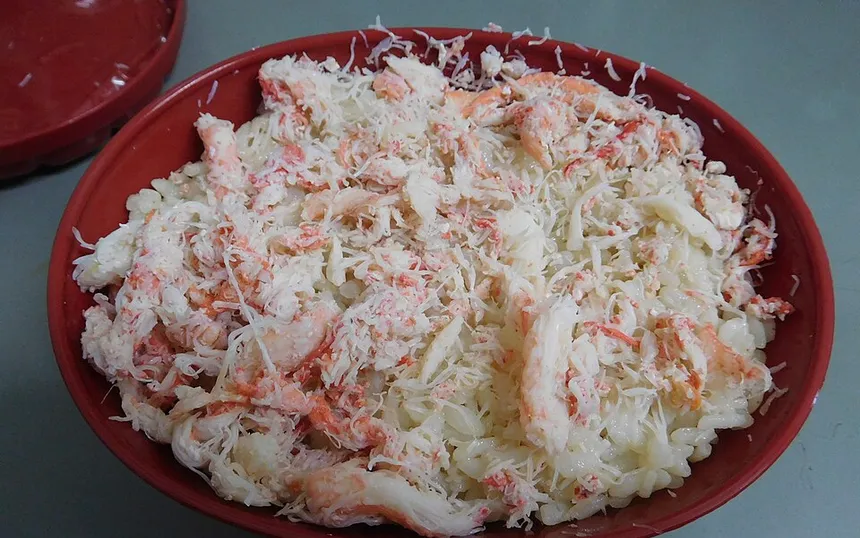 Kanimeshi, a crab-rice bento from Fukui