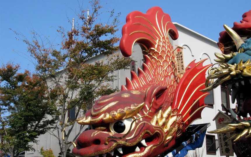 The shachihoko float of Karatsu Kunchi