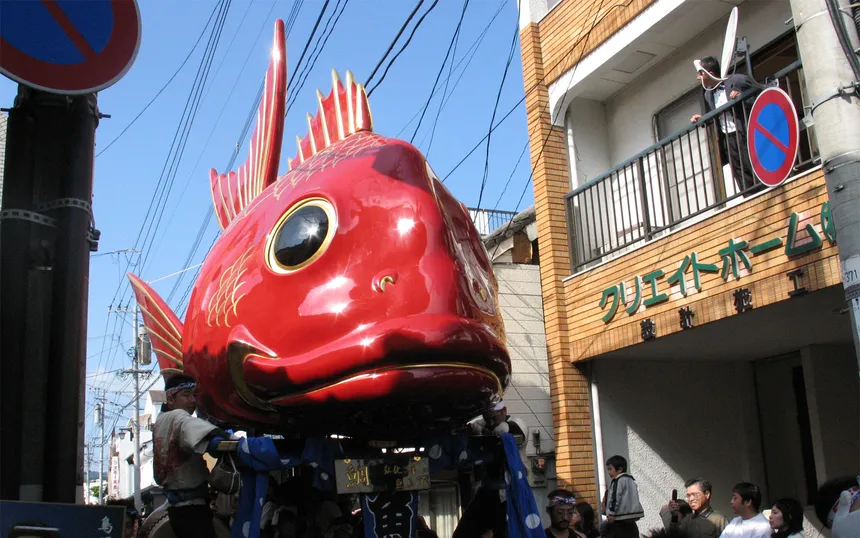 The red sea-bream float of Karatsu Kunchi