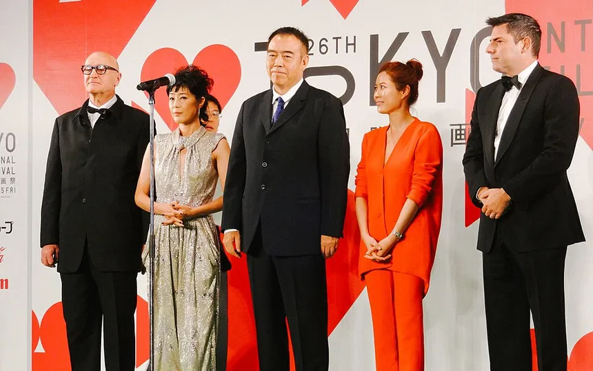 Guests on the red carpet of the 26th Tokyo International Film Festival